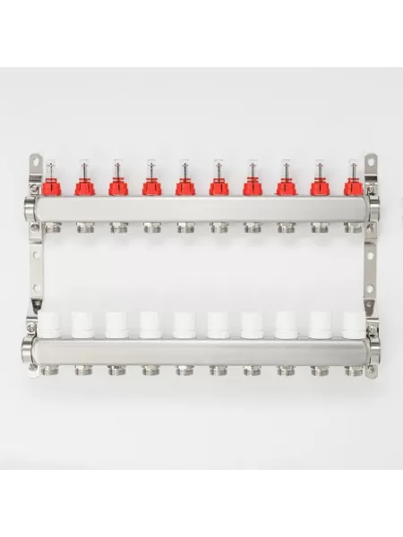 Коллекторная группа для тёплого пола Proxytherm KG-1-3/4-10, 1" × 3/4", 10 выходов