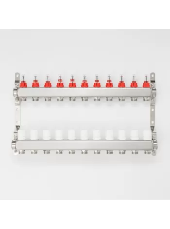 Коллекторная группа для тёплого пола Proxytherm KG-1-3/4-11, 1" × 3/4", 11 выходов