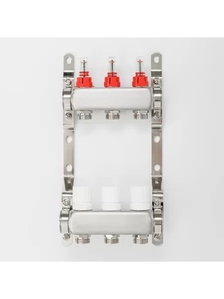 Коллекторная группа для тёплого пола Proxytherm KG-1-3/4-3, 1" × 3/4", 3 выхода
