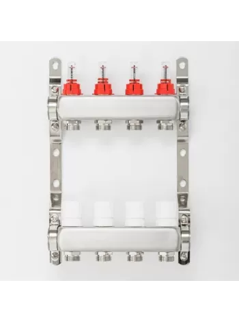 Коллекторная группа для тёплого пола Proxytherm KG-1-3/4-4, 1" × 3/4", 4 выхода