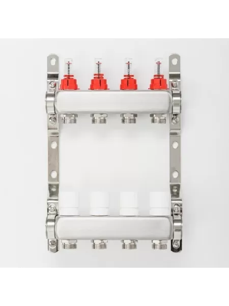 Коллекторная группа для тёплого пола Proxytherm KG-1-3/4-4, 1" × 3/4", 4 выхода