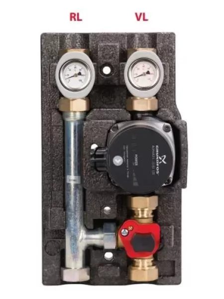 Насосная группа Proxytherm MK DN20 Compact, смесительная, с трёхходовым клапаном, без насоса