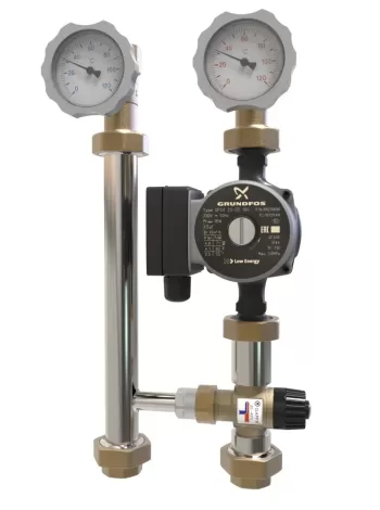 Насосная группа Proxytherm TK DN25 Classic, с термостатическим трёхходовым клапаном, без насоса