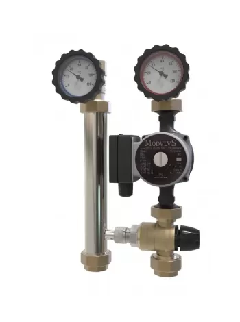 Насосная группа Proxytherm TK DN25 PRO, с термостатическим трёхходовым клапаном, без насоса