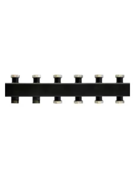 Коллектор отопления Warme WKS85.32F, компакт, 5 контуров, до 85 кВт, с накидными гайками Коллектор отопления Warme WKS85.32F, компакт, 5 контуров, до 85 кВт, с накидными гайками