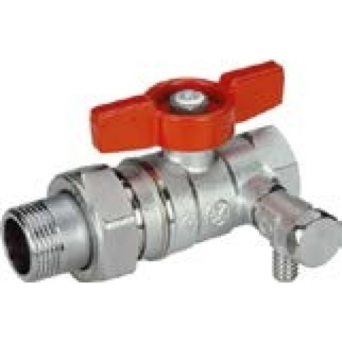 Кран шар.американкой 3/4х 1 с дренажем и ручкой бабочкой R259SX006 Кран шар.американкой 3/4х 1 с дренажем и ручкой бабочкой R259SX006