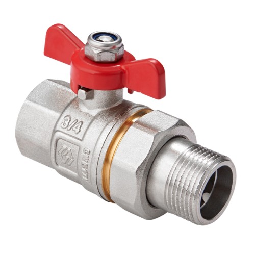 Кран шаровый с американкой прямой 1*1/4 р/б MVI ВV.520.07 Кран шаровый с американкой прямой 1*1/4 р/б MVI ВV.520.07