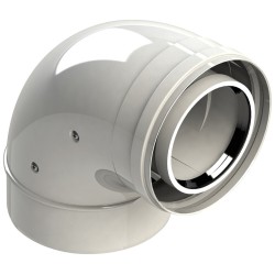 90 гр. колено коаксиальное d.100/150 мм CURVA 90 D100-150 MF PPS 90 гр. колено коаксиальное d.100/150 мм CURVA 90 D100-150 MF PPS