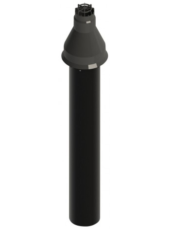 Коаксиальная труба с оголовком KIT ASP./SCAR. VERT. D100/150