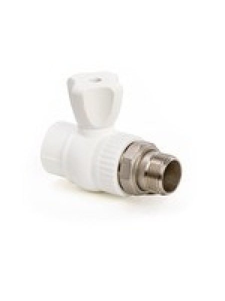 Кран шаровый PPR радиат. прям. 25 х 3/4