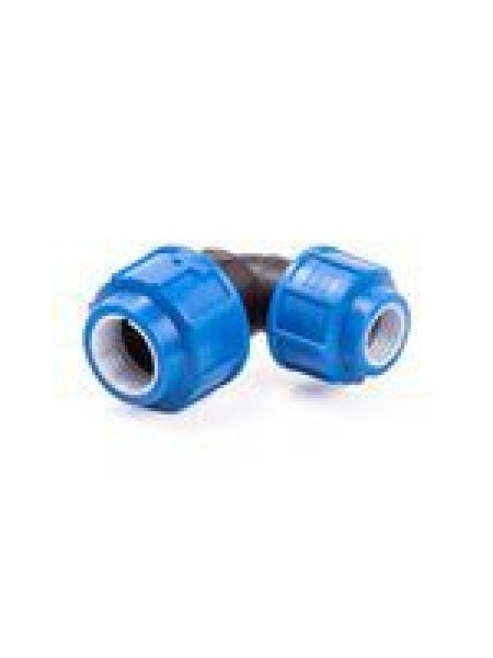 Отвод компрес. для ПЭ труб 25 x 20 (Lammin) 250/25