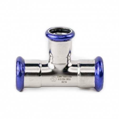 Пресс-тройник переходной MVI, 22x18x 22 (нержавеющая сталь) Пресс-тройник переходной MVI, 22x18x 22 (нержавеющая сталь)