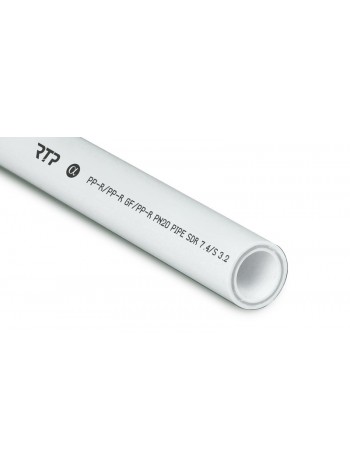 Труба PPR/GF/PPR  20х2,8 PN20 белый 4м РТП