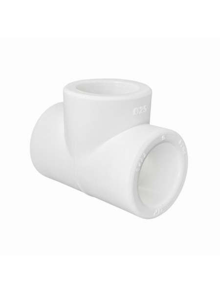 Тройник PPR 25х25х90, PN25 белый, РТП Тройник PPR 25х25х90, PN25 белый, РТП