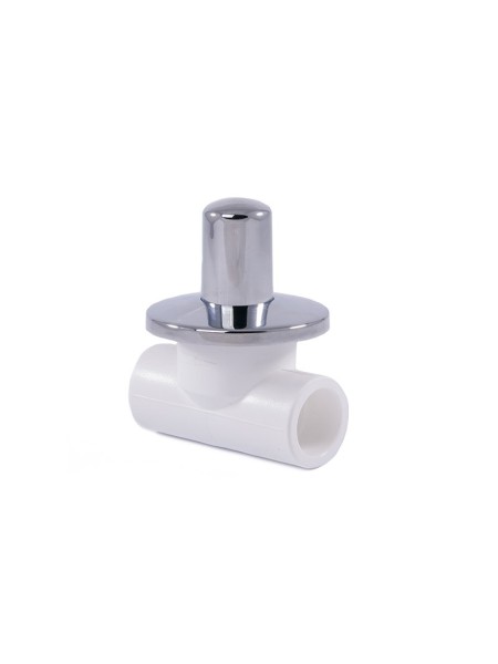 Вентиль PPR хромированный внутреннее/внутреннее присоединение 32, белый, RTP Вентиль PPR хромированный внутреннее/внутреннее присоединение 32, белый, RTP