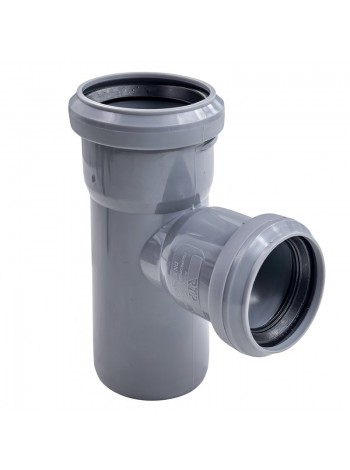 Тройник ВК ПП 50/40х87, серый,РТП