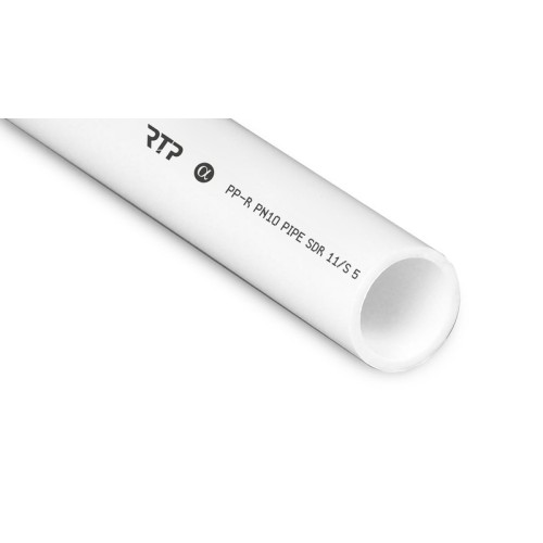Труба PPR 140х12,7 PN10 белый 4м РТП Труба PPR 140х12,7 PN10 белый 4м РТП