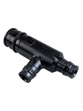 Тройник переходной радиальный PPSU 25x16x16, черный,RTP