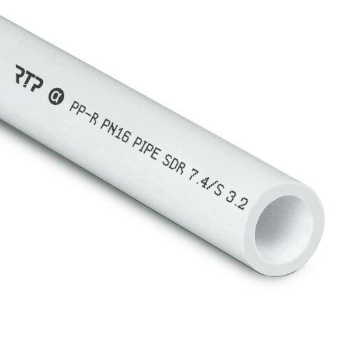 Труба PPR 32х4,4 PN16 белый 4м РТП Труба PPR 32х4,4 PN16 белый 4м РТП