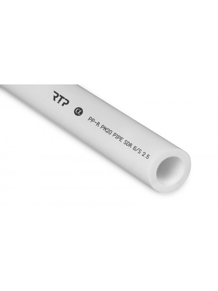 Труба PPR  25х4,2 PN20 белый 2м РТП