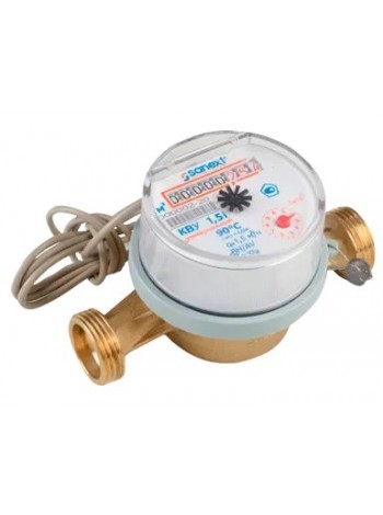 Счетчик воды электронный универсальный SANEXT Ду15, Qn = 1,5 м3/ч, L=110мм, LoRa, МПИ 6 лет (7550)