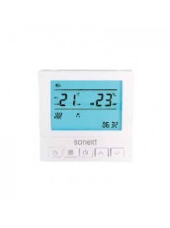 Термостат программируемый, LCD, SANEXT (6988)