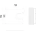 М-обр 32х2 500х700 Полотенцесушитель TERMINUS